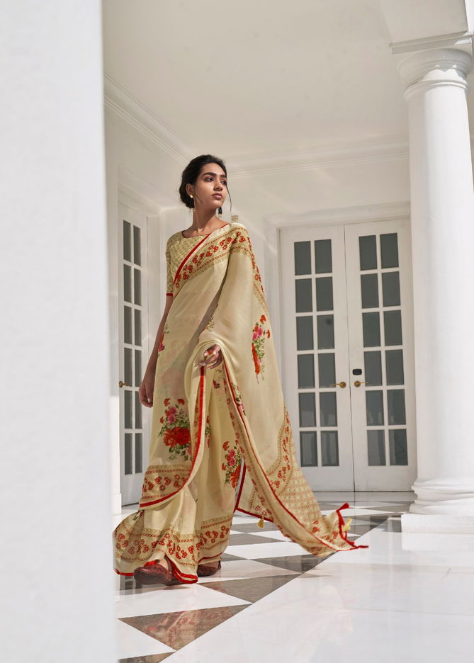 Shangrila Gehna Sober Designer Digital Print Georgette Saree Collections